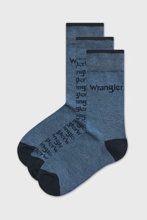 3PACK Ponožky Wrangler Hanley vysoké