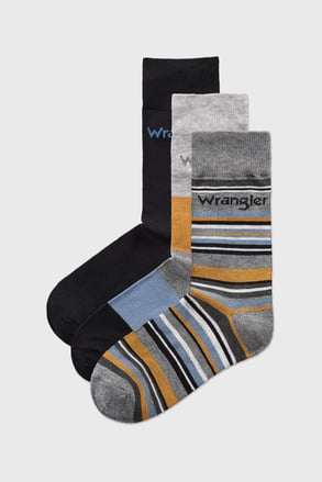 3PACK Ponožky Wrangler Denholm vysoké
