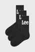 3PACK Športové ponožky Lee Crobett vysoké 3p35003_pon_03 - ČIERNA