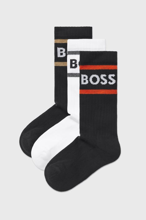 3PACK Ponožky BOSS Rib Stripe 3PACK Ponožky BOSS Rib Stripe