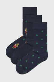 3PACK Ponožky Nutcracker vysoké