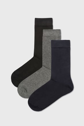 3 PACK visokih čarapa od bambusa MEN-A