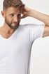 Набір із 3 футболок під сорочку з вставками проти спітнілих плям MEN-A 3pATXmen_202_tri_07 - білий