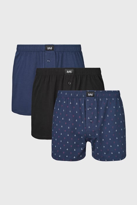 3PACK MEN-A Music laza fazonú boxeralsó 3PACK MEN-A Music laza fazonú boxeralsó