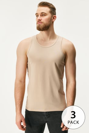 3er-PACK Baumwoll-Tanktop MEN-A Jared