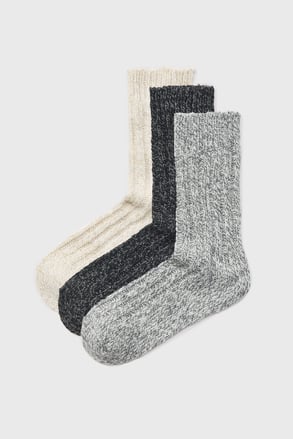 3PACK Tople vunene čarape Norwegian