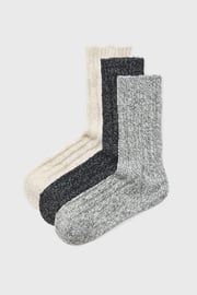 3PACK Tople vunene čarape Norwegian