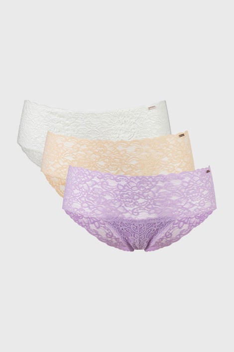 3PACK Lana Floral klasszikus női alsó, csipkéből 3PACK Lana Floral klasszikus női alsó, csipkéből