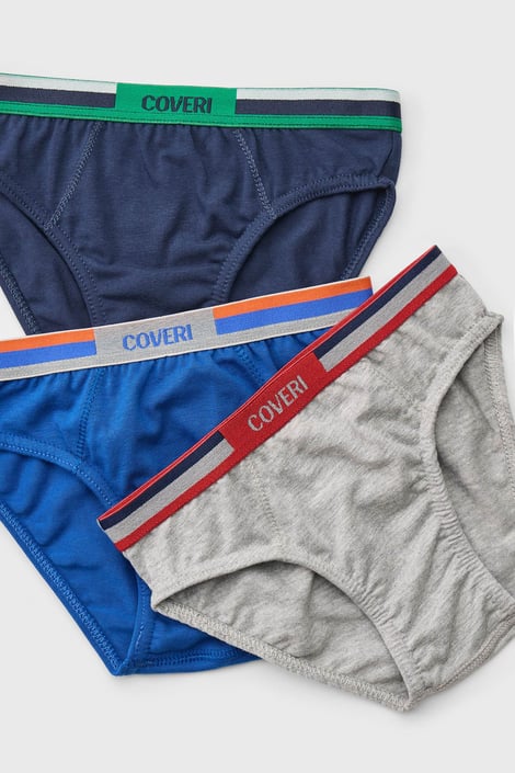 3PACK Chlapčenské slipy Royal Blu