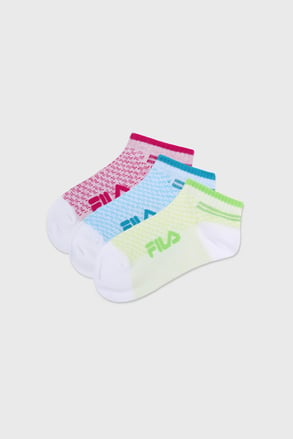 3PACK къси чорапи за момичета FILA Color