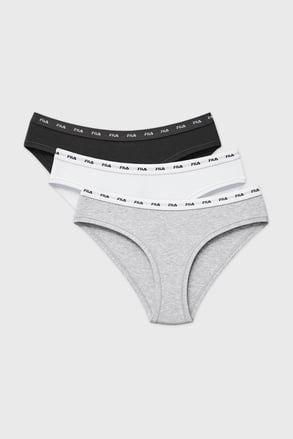3PACK Majtki sportowe klasyczne FILA Edna