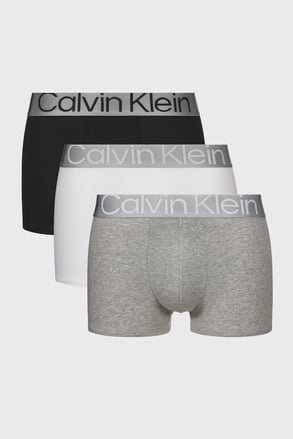 3PACK Boxerky Calvin Klein Steel Cotton