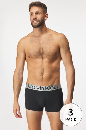 3PACK Boxerky Calvin Klein Steel Coton