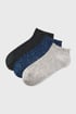 3PACK памучни чорапи Nopkana до глезена 3pNopkana_pon_05 - многоцветно