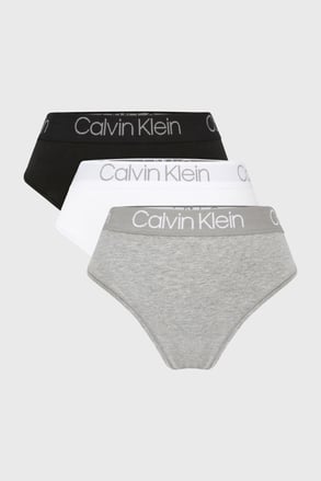 3er-PACK Tanga Calvin Klein Body Cotton mit hohem Bund