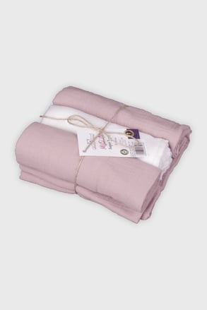 3PACK Pelena Muselin Rose