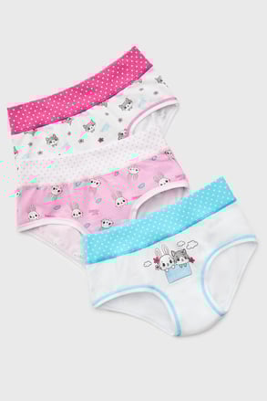 3er-Pack Mädchen-Slips Best Friends aus Baumwolle
