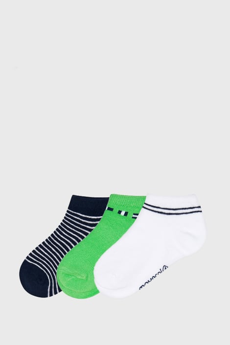 3er-PACK niedrige Socken Matcha