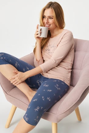 Памучна пижама Delanie дълга