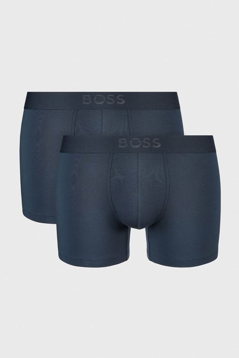 2PACK Boxeri HUGO BOSS UltraSoft albastru închis-albastru marin