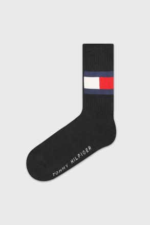 Vysoké modré ponožky Tommy Hilfiger Flag