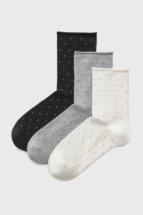 3PACK Visoke ženske nogavice Dots I