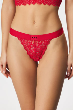 Στρινγκ HUGO Lace Red