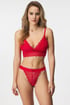 Tanga HUGO Lace Red krajková 50502780_621_kal_05