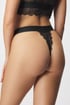 Chilot tanga HUGO Lace Black 50502780_kal_03 - negru