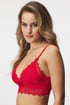Σουτιέν HUGO Triangle Lace Red ενισχυμένο Bralette 50502786_621_04