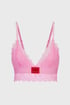 Grudnjak HUGO Triangle Lace Pink podstavljeni Bralette 50502786_664_02