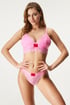 Biustonosz usztywniany HUGO Triangle Lace Pink Bralette 50502786_664_03 - różowy