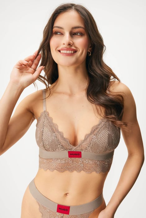 Modrček HUGO Triangle RL Lace Bralette Modrček HUGO Triangle RL Lace Bralette