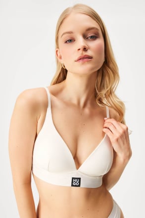 HUGO Triangle Paddes Rib bélelt melltartó