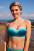 Biustonosz od stroju kąpielowego Aqua Villa 51K30_06 - niebieski