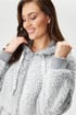 Halat călduros DKNY Chill as Can Be scurt cu glugă 54440453-d866-43f8-a8f1-4c31d7c2ee00