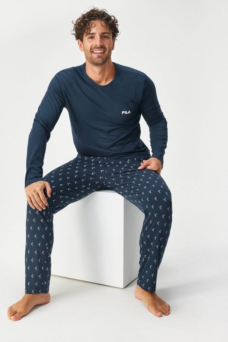 Herren-Baumwollpyjama FILA Brent mit langem Bein