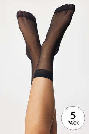 5PACK Nylon magas szárú nejlonzokni 20 DEN