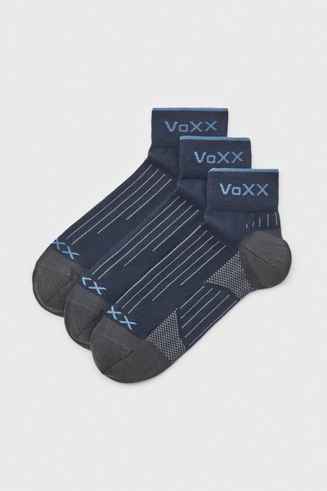 3PACK Sportovní bavlněné ponožky Azul kotníkové tmavě modrá