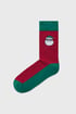 5PACK JACK AND JONES Santa zokni, magas 5p12246290_pon_06 - pirosas-zöld