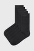 5PACK Bambusové ponožky MEN-A vysoké 5pATXmen_013_pon_01 - černá