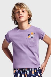 Виолетова тениска за момчета Mayoral Grape