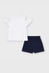 Komplet dekliška majica in kratke hlače Mayoral Aloha 6282Navy_set_03