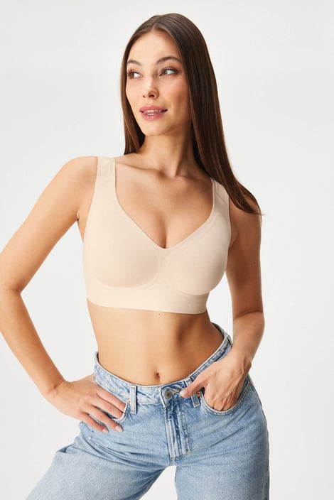 Podprsenka Bonded Micro Bustier s vyjímatelnými vycpávkami bez kostic