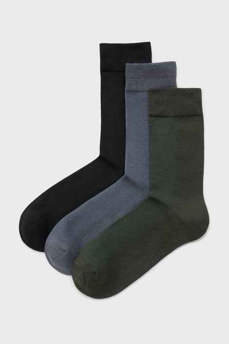 3PACK șosete din bumbac JACK AND JONES JACAsher Solid înalte multicolor