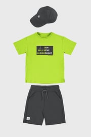 Chłopęcy KOMPLET T-shirt, krótkie spodenki i czapka z daszkiem Mayoral Chłopęcy KOMPLET T-shirt, krótkie spodenki i czapka z daszkiem Mayoral