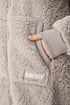 Dámský hřejivý župan DKNY Chill as Can Be krátký s kapucí 69c53a44-ec12-4e3a-c00c-9e45721e7700 - béžová