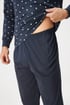 Pánské bavlněné pyžamo Pure Cotton  s dlouhými nohavicemi I 6dd799cd-f323-44a7-e5b1-ead560e3dd00 - námořnická modrá