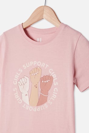 Тениска за момичета Girls support
