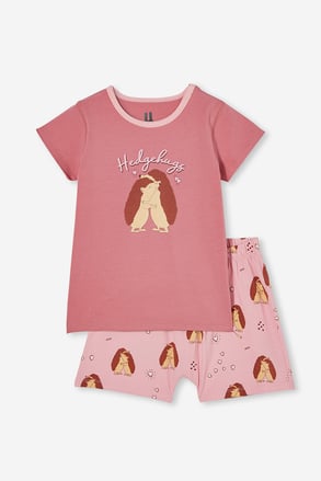 Pijama scurtă fetițe Gedgehog hugs Pijama scurtă fetițe Gedgehog hugs